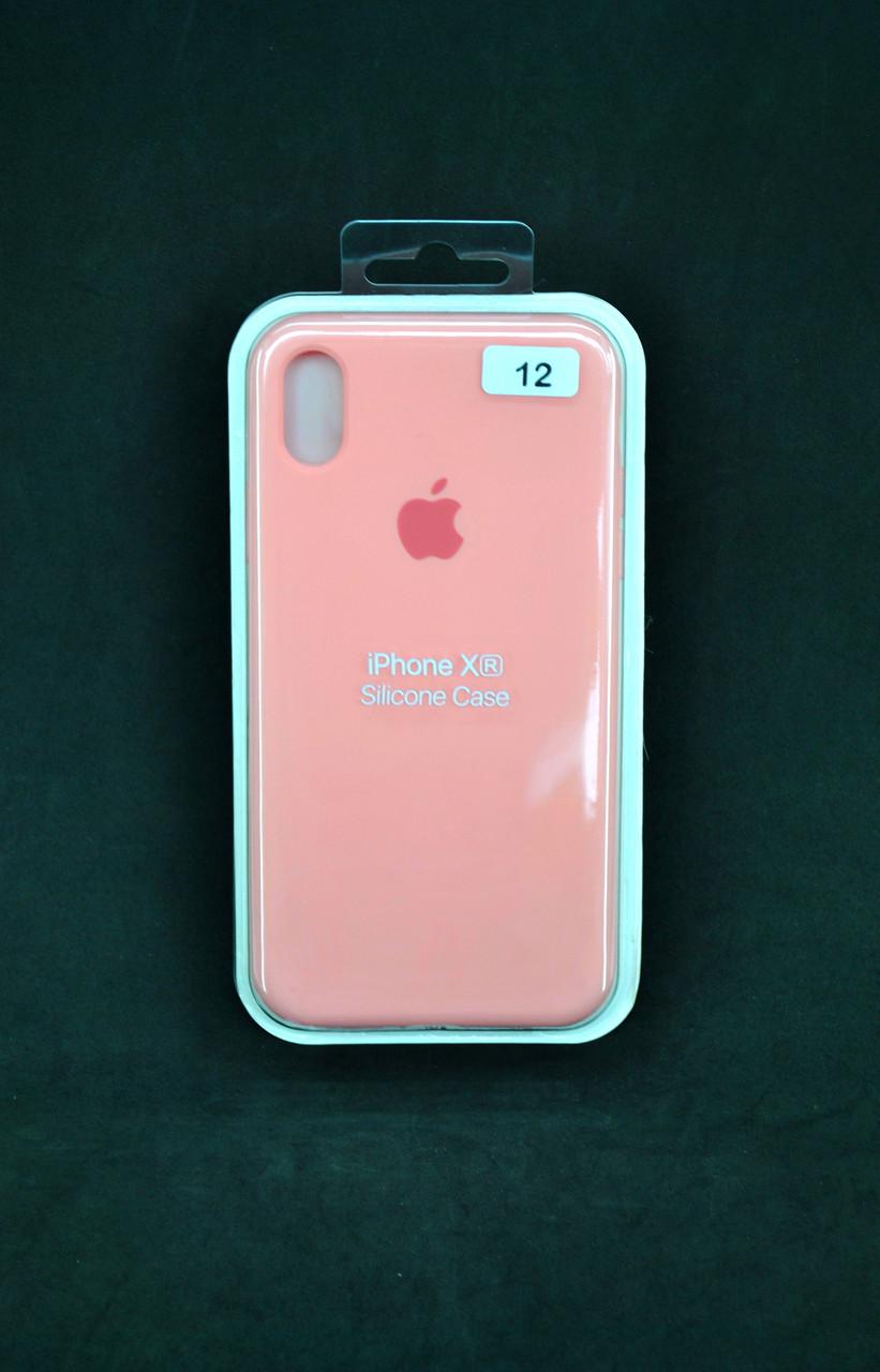 Чехол для телефона iPhone XR Silicone Case FULL №12 salmon pink - фото 1