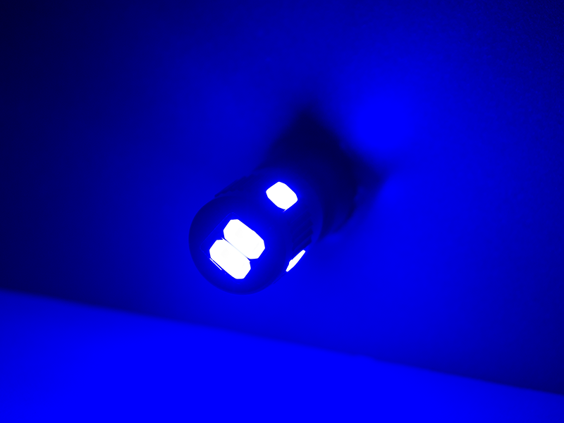 Автомобильная лампа светодиодная LEDUA T10-5630-6 SMD 12V Синий (1082) - фото 2