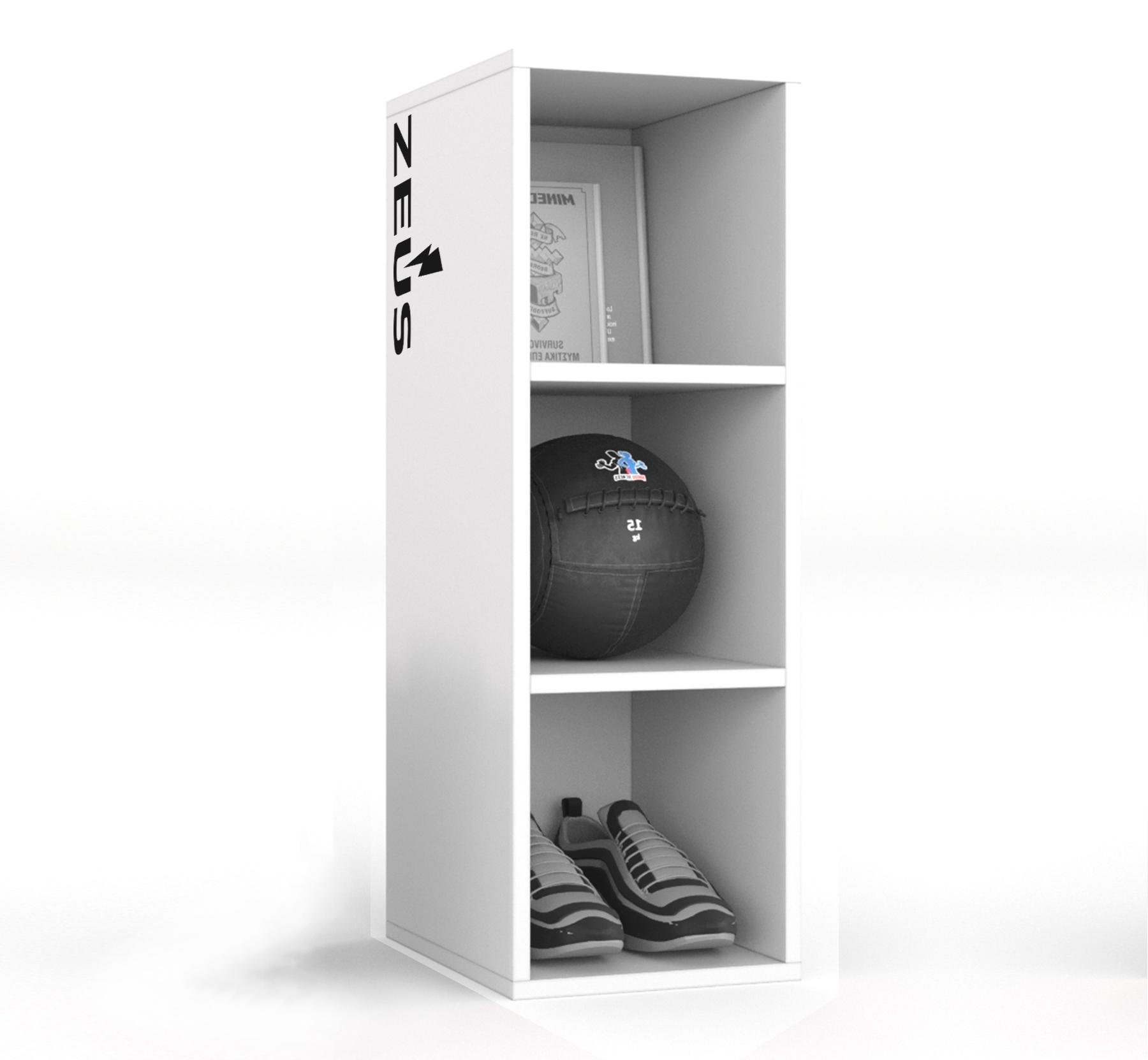 Стеллаж открытый Zeus Q'Drat-1 ЛДСП Белый (QD-1W)