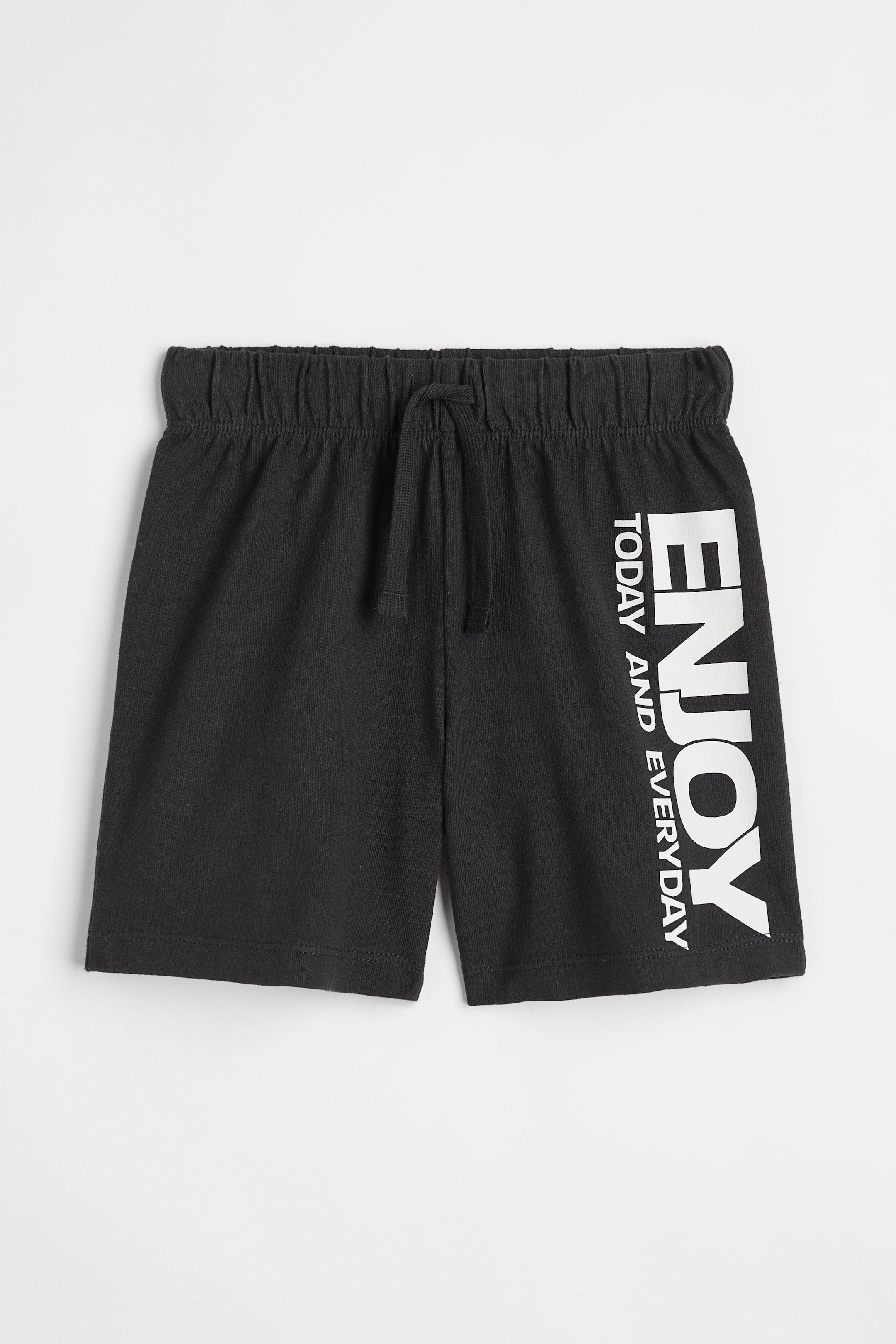 Шорти H&M 92 см Чорний написи (X9101023651)