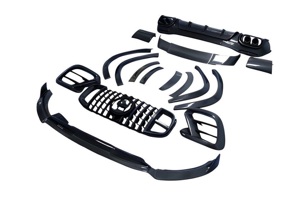 Комплект обвесов GBT GLS900 BRB для GLS63 для Mercedes GLS X167 2019- гг. пластик Черный (132088)