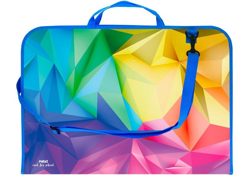 Портфель пластиковый Boho А3 на молнии с длинной ручкой (30003-03)