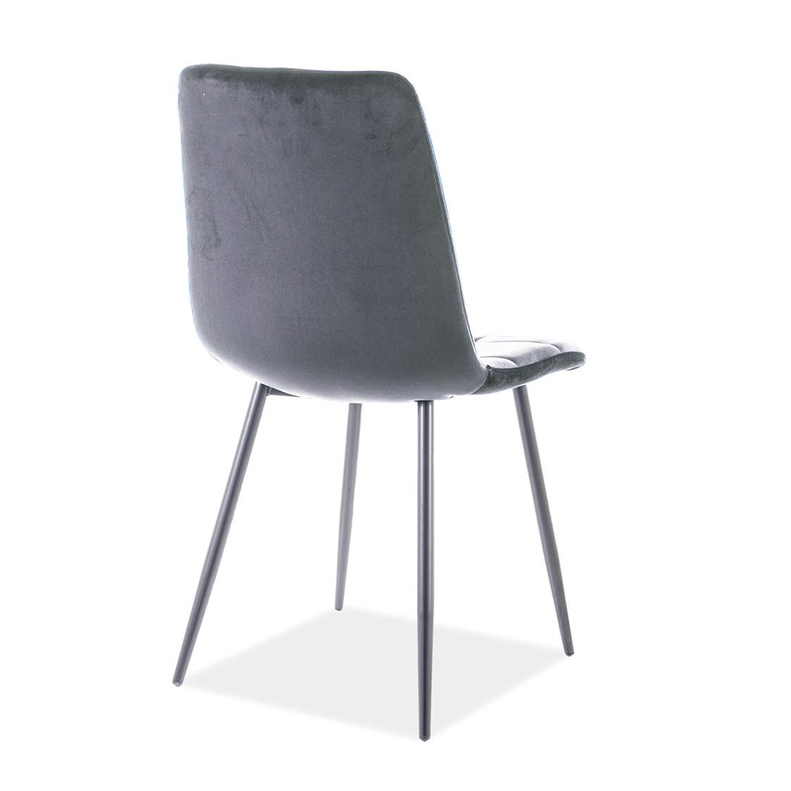 Стул Intarsio Mia Черный/Серый - фото 2