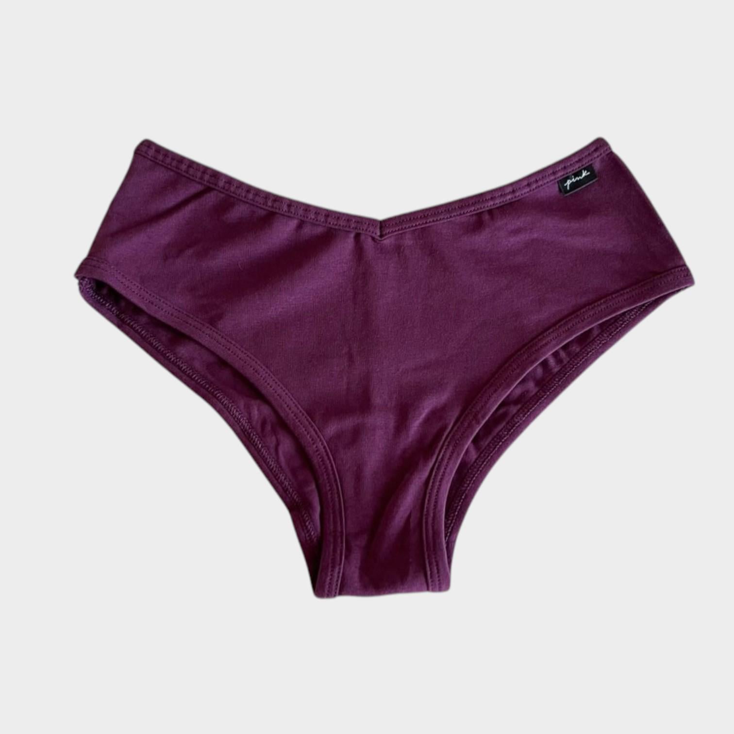 Трусики чики Victoria's Secret Pink Cotton Cheekster Panty Burgundy S Бордовый (26582794а) Трусики чики Victoria's Secret Pink Cotton Cheekster Panty Burgundy S Бордовый (26582794а)