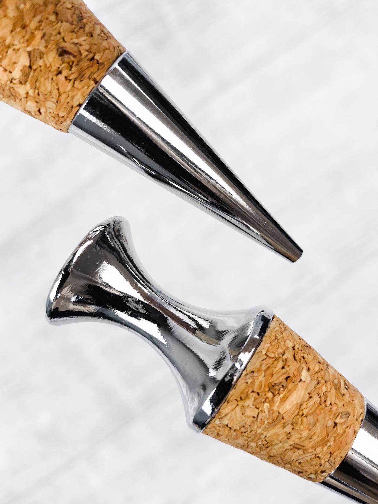 Набір пробок для пляшки Olin & Olin вина і шампанського з металу та дерева 2 шт. - фото 2 Набір пробок для пляшки Olin & Olin вина і шампанського з металу та дерева 2 шт. - фото 2