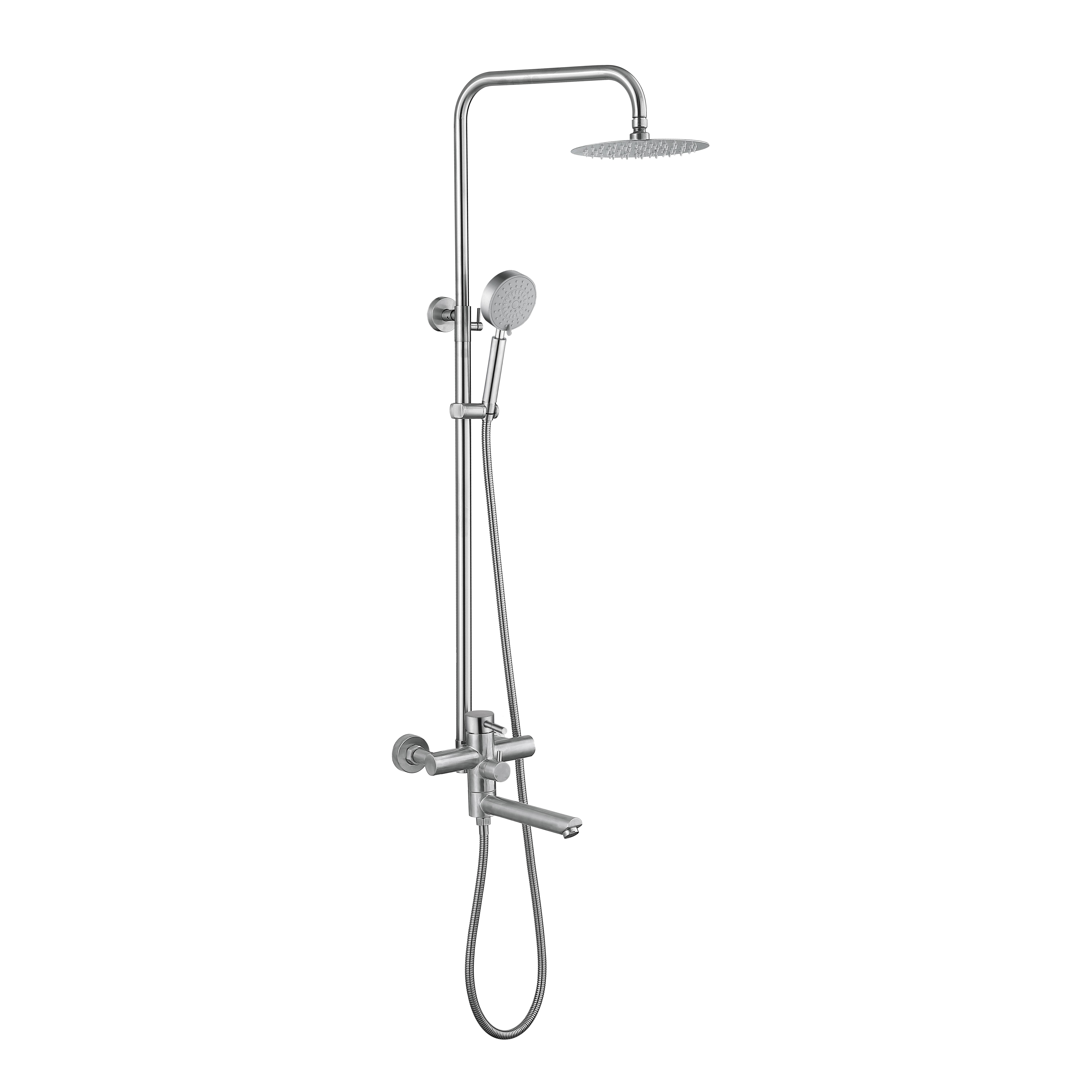 Душова система універсальна Lidz Aria 1033 на три споживачі з виливом k35 LDARI1033NKS46109 Nickel (SD00052233)