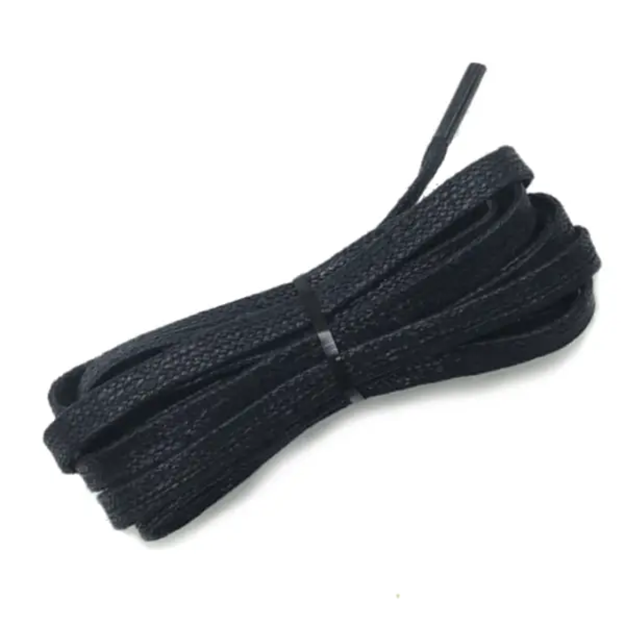 Шнурки для обуви плоские вощенные Kiwi 120 см Черный (28478)