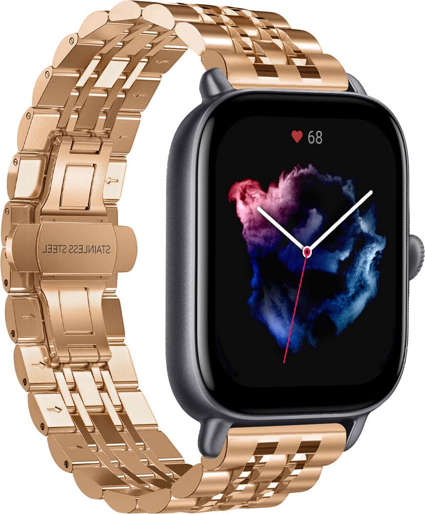 Браслет металлический Spinye для Amazfit GTS 3 Rose Gold (29174-27)