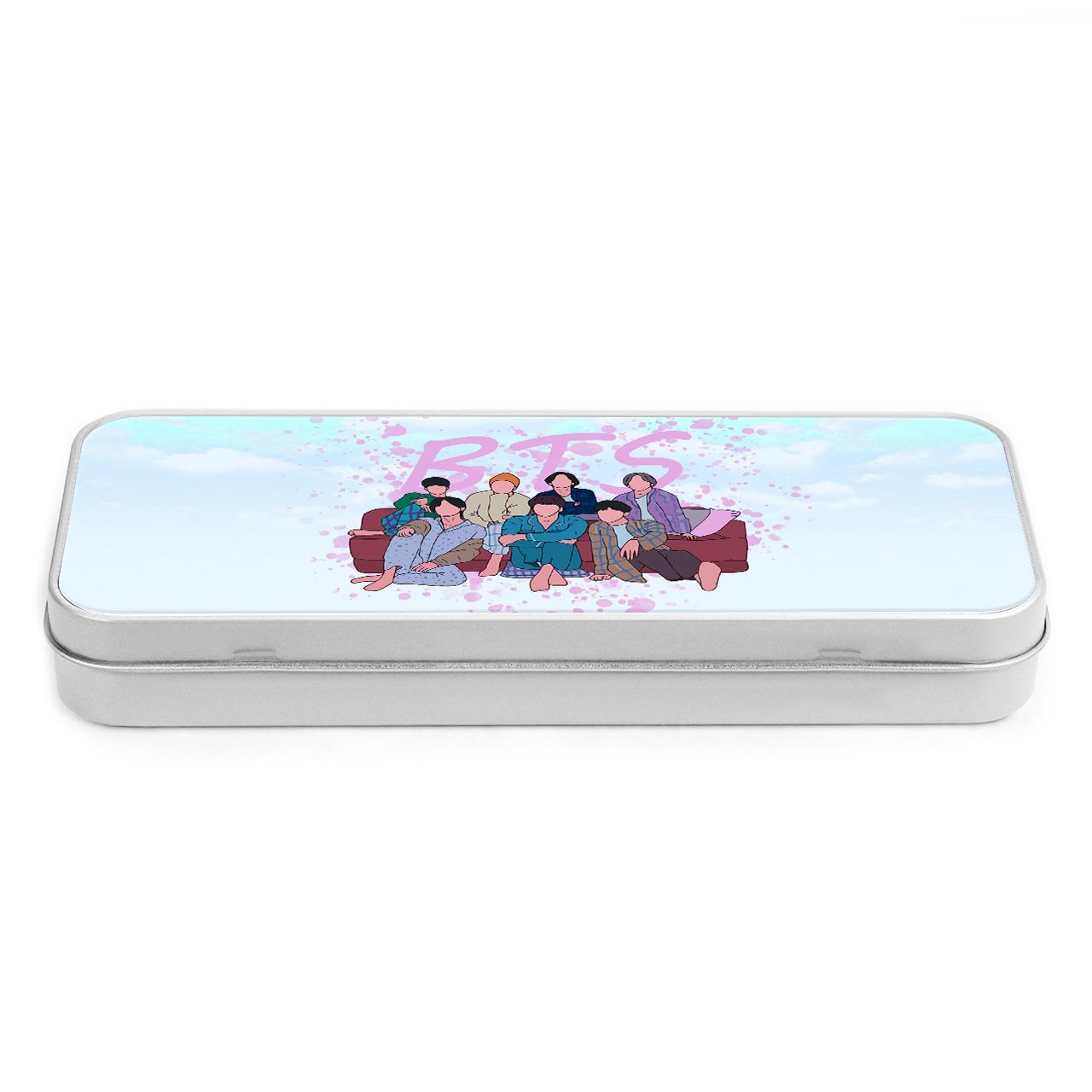 Пенал школьный BTS Серебряный (34408-3256-SR)