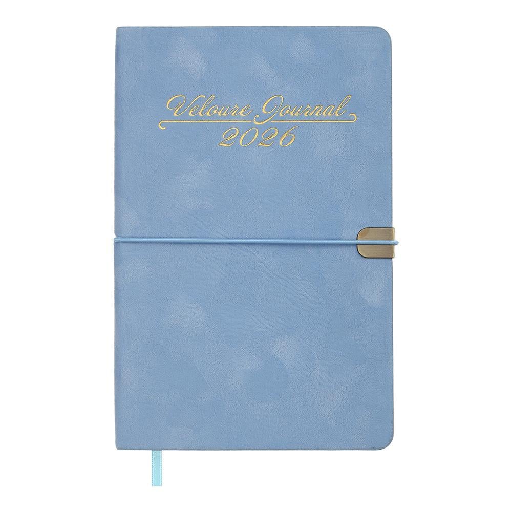 Щотижневик датований 2026 Buromax Velour A5 136 стор. Блакитний (BM.2710-14)