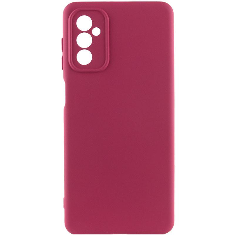 Противоударный чехол Silicone Cover Lakshmi Full Camera (AAA) для Samsung Galaxy A24 4G    БОРДОВЫЙ / PLUM