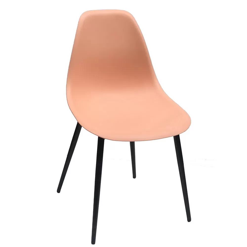 Стілець EAMES BASIC 64 Чорний/Рожевий (114037) - фото 1