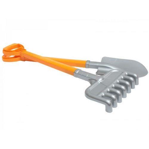 Набор лопатка и грабли ТехноК Серый (2391)