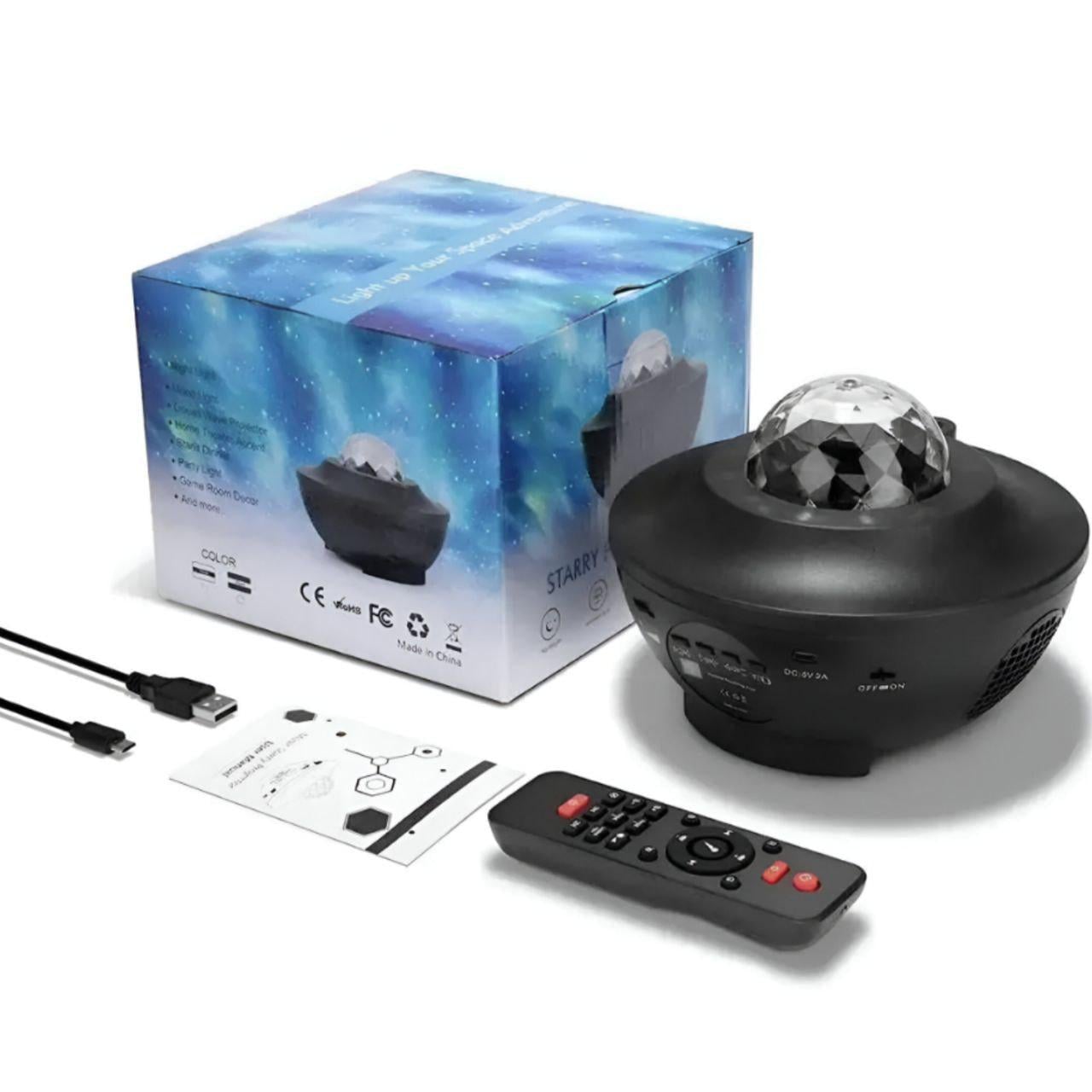 Проектор звездного неба 0057/МК Галактика с Bluetooth-колонкой и пультом (31190566)