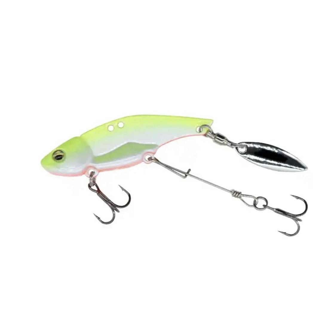 Цикада мормышка TL spinner Tail Spin 15 г 55 мм Light green (21001 light green)