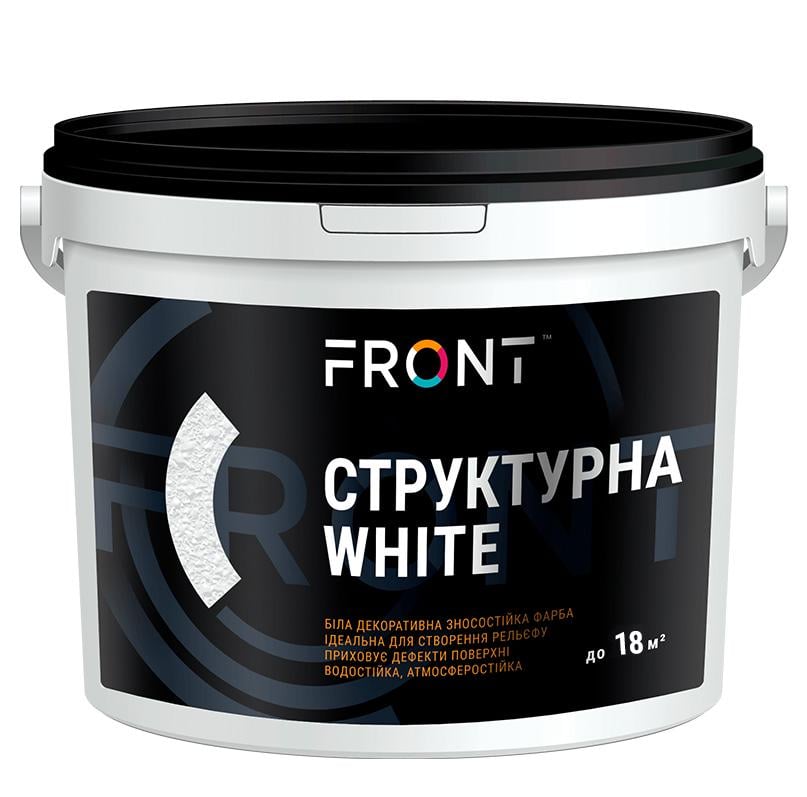 Фарба акрилова Структурна водоемульсійна 12 кг White (115054)