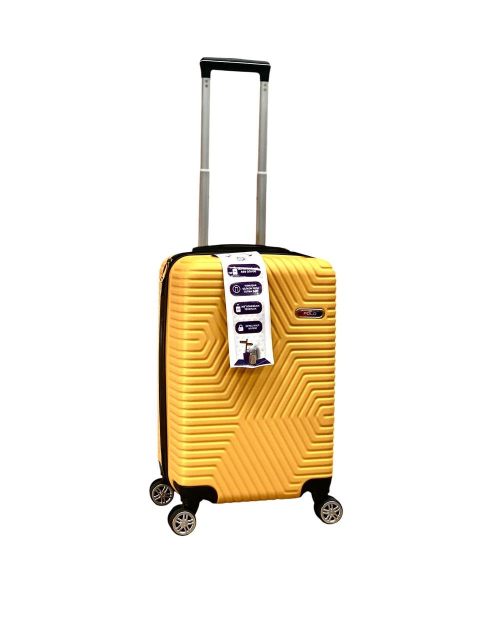 Чемодан Polo ПК021-S поликарбонат на 4-х двойных колесах маленький S 50 л Желтый - фото 1 Чемодан Polo ПК021-S поликарбонат на 4-х двойных колесах маленький S 50 л Желтый - фото 1