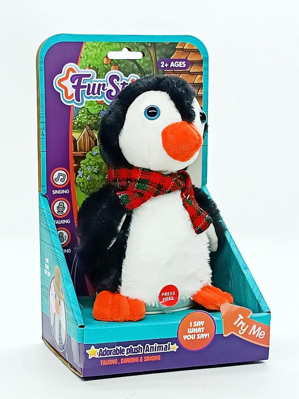 Інтерактивна іграшка м'яка Shantou Пінгвін Повторюшка 17 см (T832)