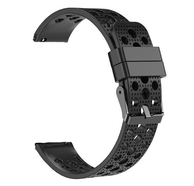 Спортивний ремінець з перфорацією Primo для годинника Garmin Vivoactive 3/Vivomove HR/Forerunner 245/645 Black (1051302200)