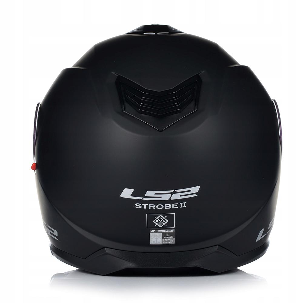 Мотошлем LS2 FF908 Strobe II Solid ECE 22.06 2XL Matt Black (29189) - фото 10
