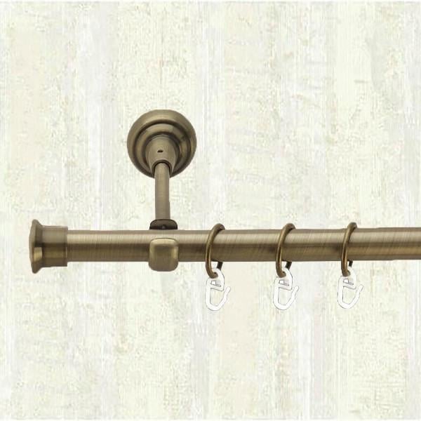 Карниз для штор Orvit Дуо однорядный 19 мм 300 см Антик (000-6970)