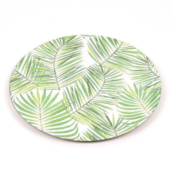 Тарелка бамбуковая 33 см Белый/Зеленый (45177) Тарелка бамбуковая 33 см Белый/Зеленый (45177)