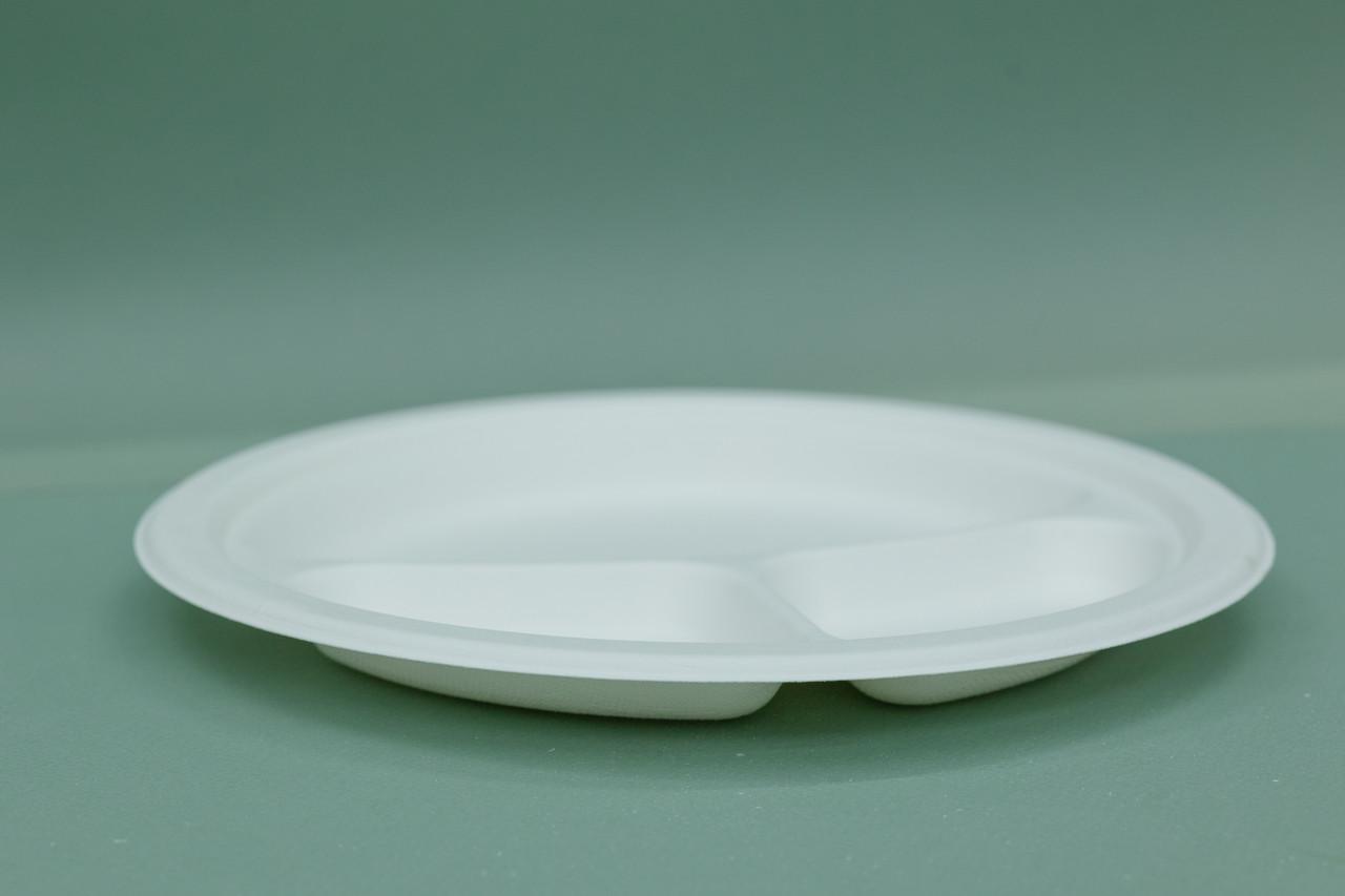 Тарелка одноразовая с 3 секциями 22,5 см 125 шт. - фото 6 Тарелка одноразовая с 3 секциями 22,5 см 125 шт. - фото 6