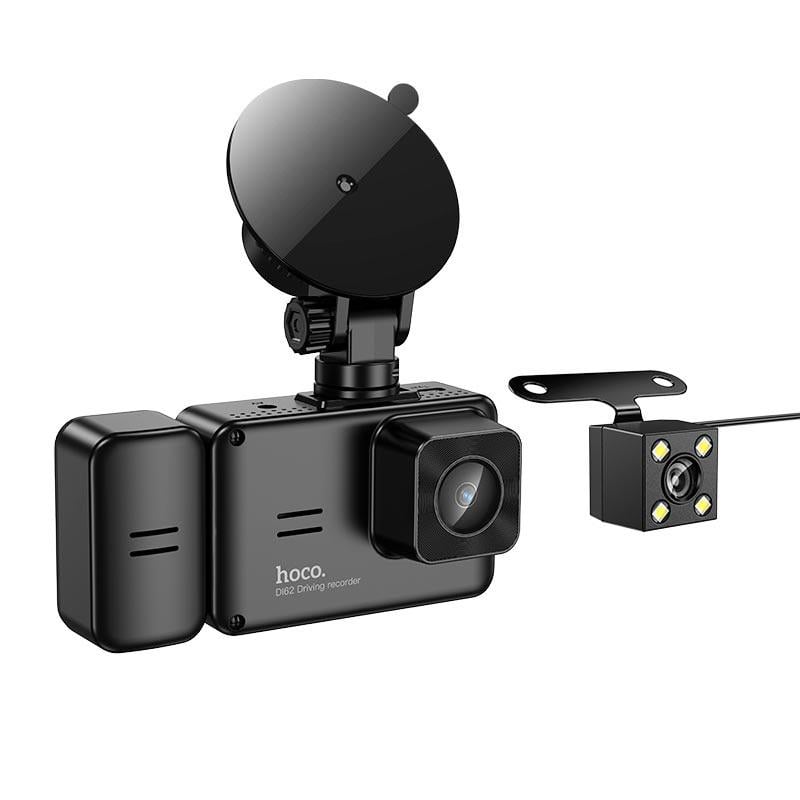 Відеореєстратор автомобільний Hoco DI62 Wi-Fi з камерою заднього виду (25441883)