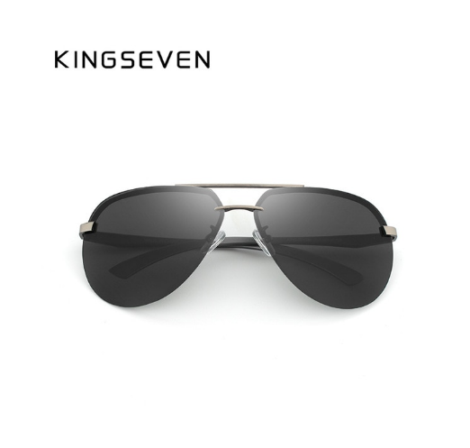 Фирменные солнцезащитные очки Авиаторы с поляризованными линзами N7413 KINGSEVEN DESIGN Черный - фото 6 Фирменные солнцезащитные очки Авиаторы с поляризованными линзами N7413 KINGSEVEN DESIGN Черный - фото 6