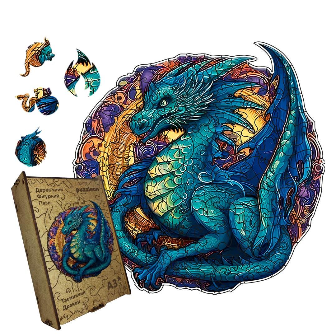 Пазл дерев'яний таємничий дракон А3 200 ел. Пазл дерев'яний таємничий дракон А3 200 ел.