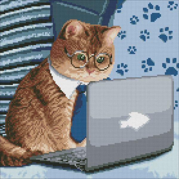 Алмазная мозаика Идейка Маленький умник 40x40 см (Id-AMC7731)