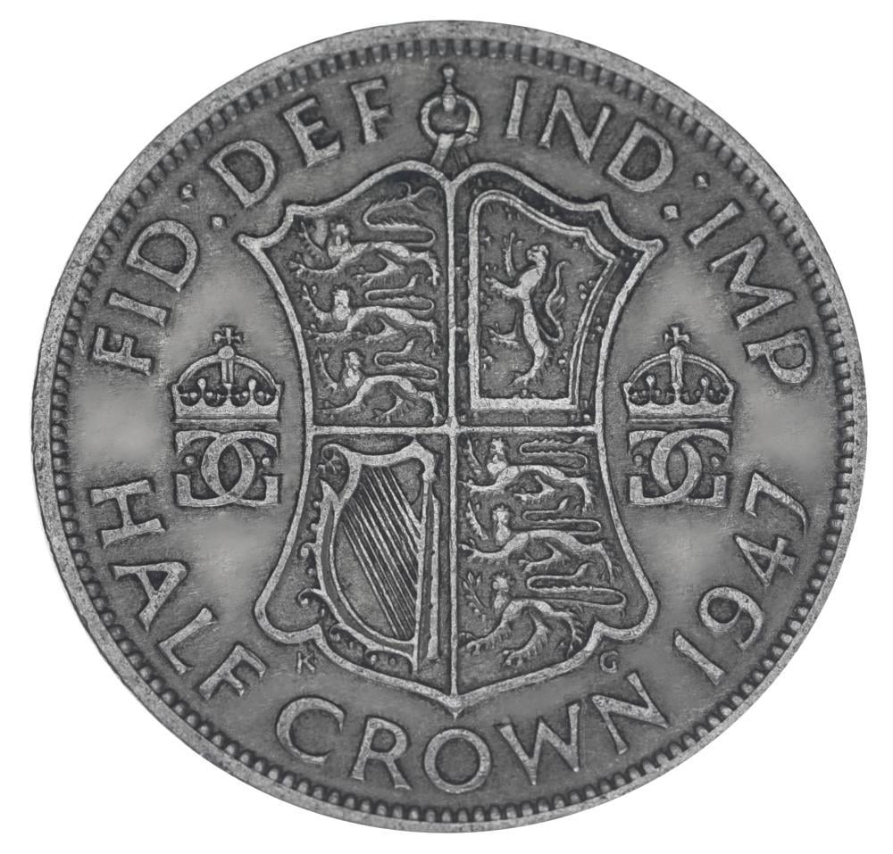 Коллекционная монета Великобритания 1/2 кроны 1947 F-VF Half Crown (15390998)