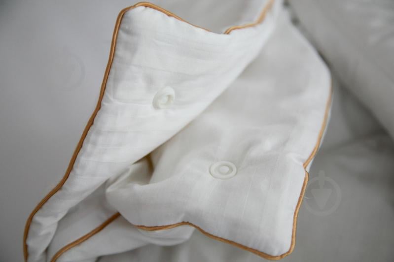 Ковдра IGLEN Дует з бавовни та вовни Універсальна 160х215 см Білий (16021551+711) - фото 4 Ковдра IGLEN Дует з бавовни та вовни Універсальна 160х215 см Білий (16021551+711) - фото 4