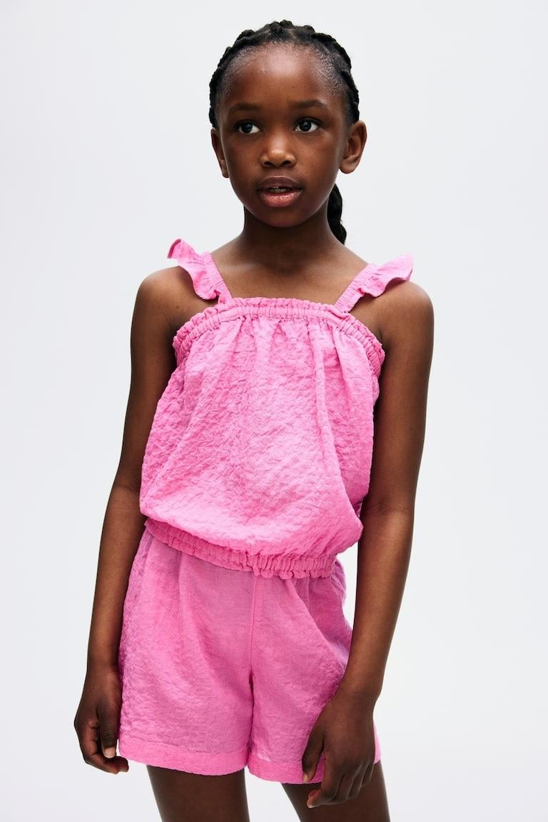 Топ H&M 1282906 134 см Малиновый Топ H&M 1282906 134 см Малиновый