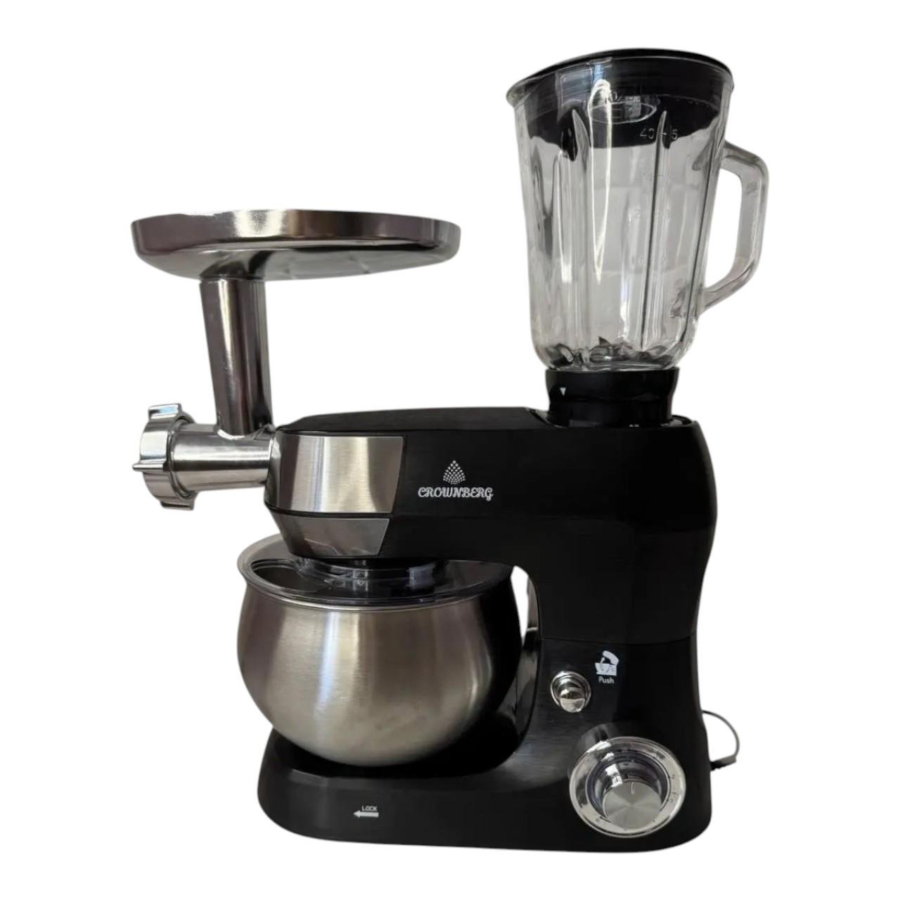 Комбайн кухонний Crownberg CB-3409 кухонна машина з місткою чашею та імпульсним режимом 2600 Вт 5 л (є309) - фото 5 Комбайн кухонний Crownberg CB-3409 кухонна машина з місткою чашею та імпульсним режимом 2600 Вт 5 л (є309) - фото 5
