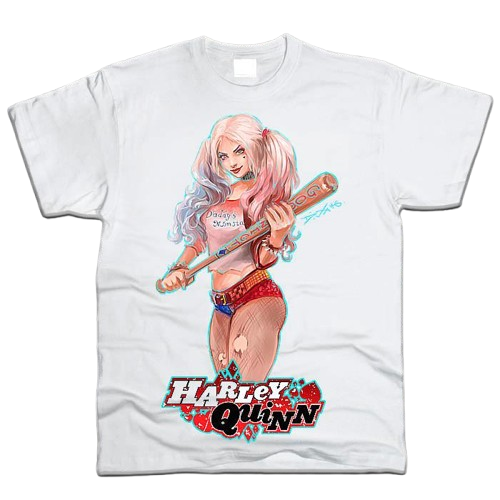 Футболка Fruit of the Loom "Harley Quinn" DC Comics M Белый (4192148)