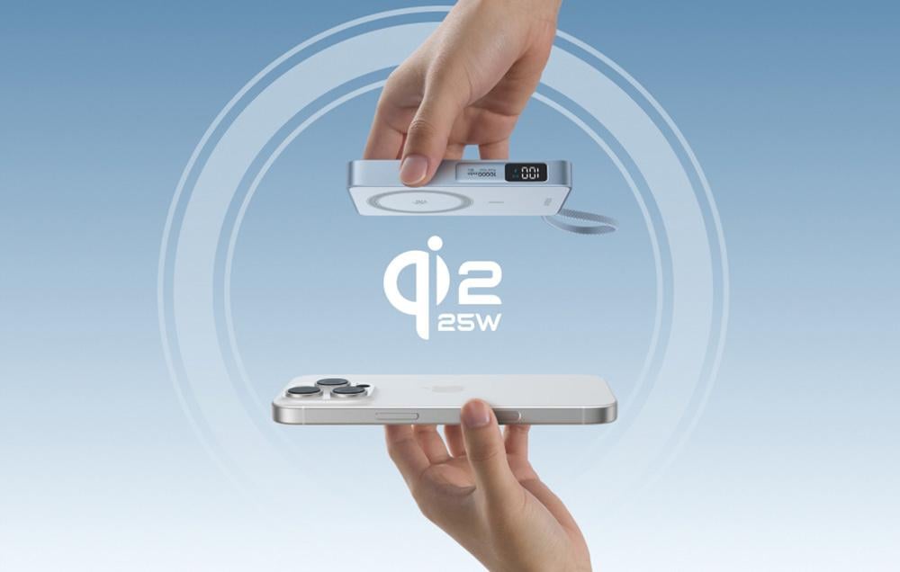 Повербанк магнитный UGREEN PB773 MagFlow 10000 мАч для MagSafe с беспроводной зарядкой и Qi2 25 Вт для iPhone 17 Pro Max/16/15/14 Silver (65958) - фото 13 Повербанк магнитный UGREEN PB773 MagFlow 10000 мАч для MagSafe с беспроводной зарядкой и Qi2 25 Вт для iPhone 17 Pro Max/16/15/14 Silver (65958) - фото 13