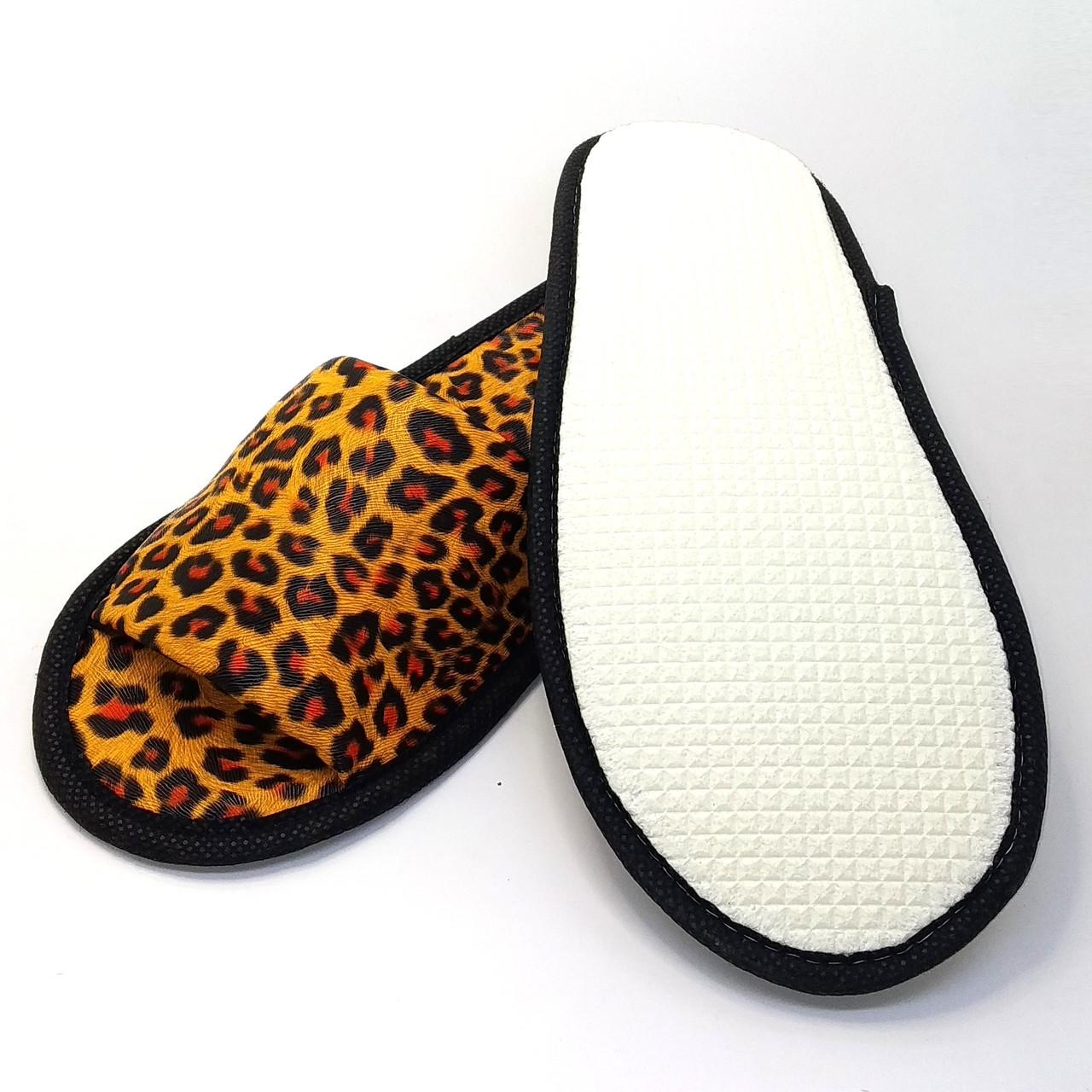 Тапочки для дома Luxyart Леопард открытый носок 10 пар (ZF-245) - фото 2 Тапочки для дома Luxyart Леопард открытый носок 10 пар (ZF-245) - фото 2