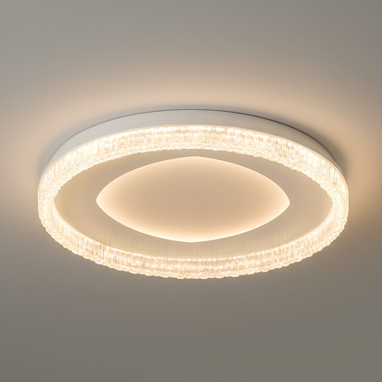 Люстра светодиодная Valeso 90W с рельефным рассеивателем 2700-6500K Белый (2H-015)