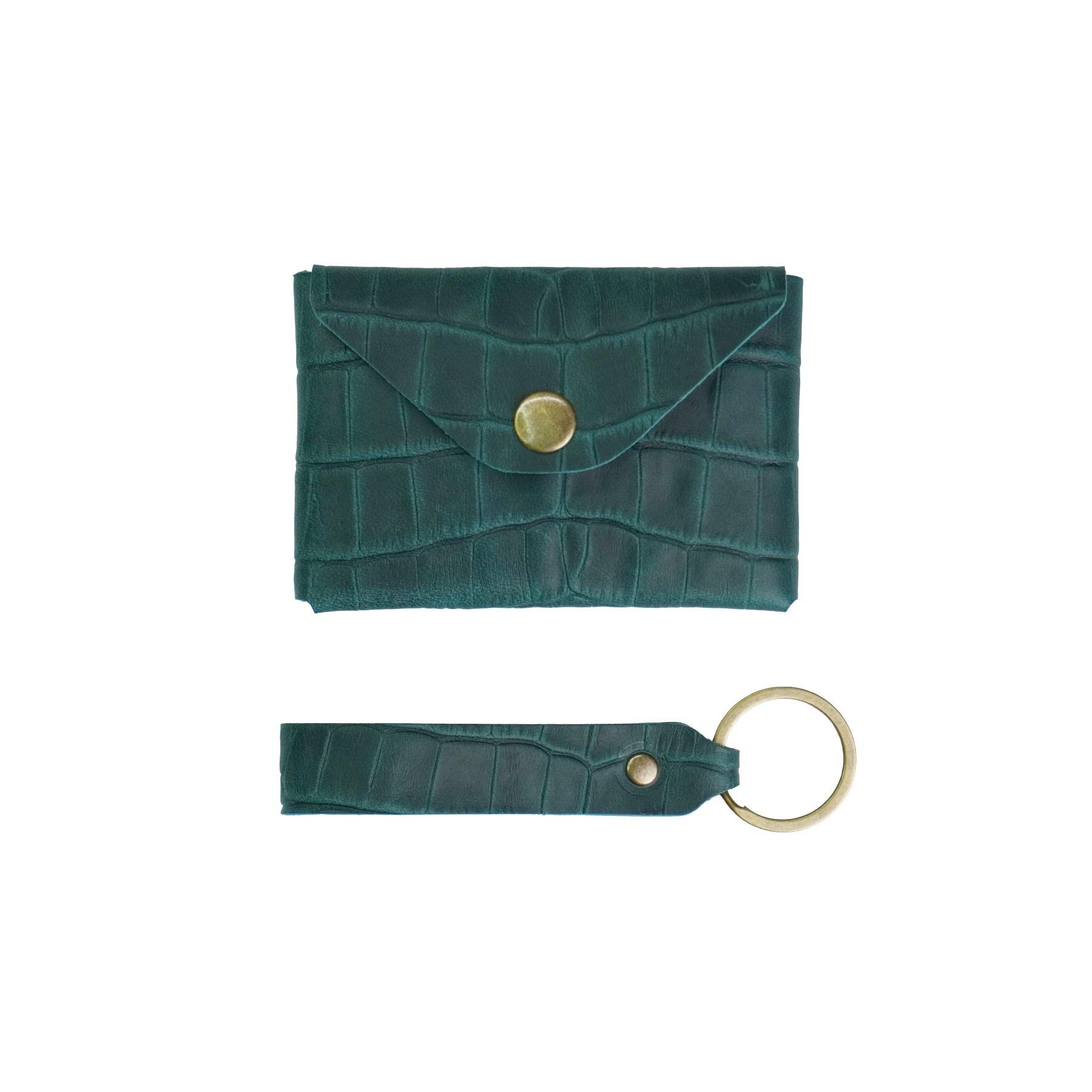 Гаманець шкіряний Крокодил Mini-01 Опал