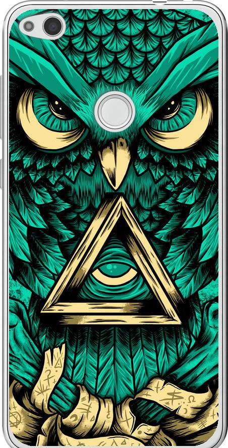 Чехол на Huawei P8 Lite (2017) Сова Арт-тату (3971u-777-42517)