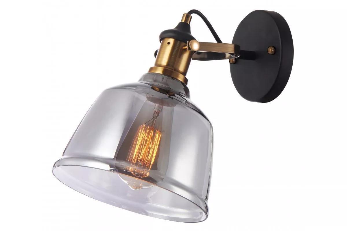 Светильник настенный GTV MUSCARI II 3657 одинарный AC220-240V 50/60Hz E27 IP20 Черный (00000036203)