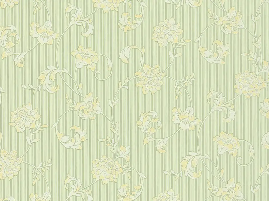 Обои виниловые на бумажной основе Слов'янські шпалери Бонни 558704 10,05х0,53 м Салатовый (558704)