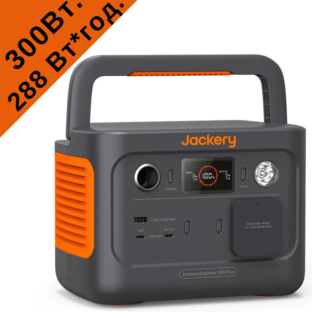 Станція резервного живлення Jackery EXPLORER 300 PLS 288 Вт*г 300 Вт (9283787) - фото 3