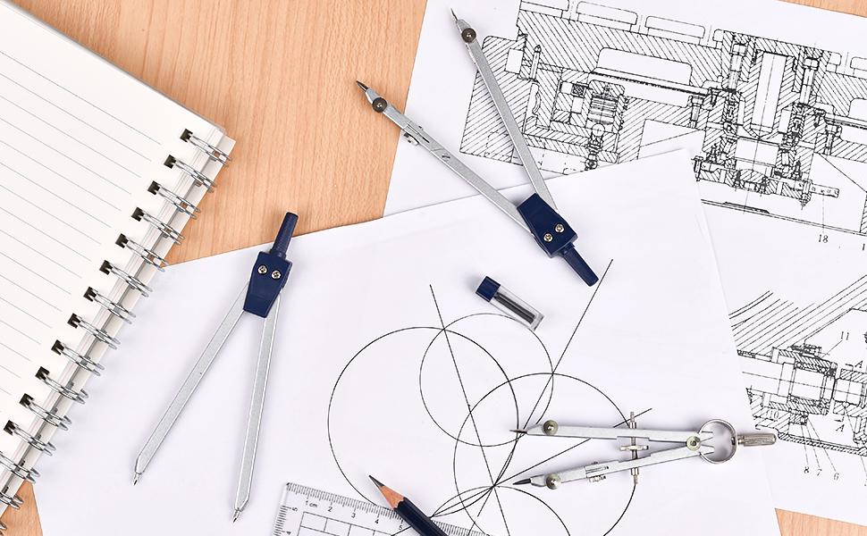 Набір інструментів для креслення Worison Готувальня на 9 пр. (7957-9) - фото 11 Набір інструментів для креслення Worison Готувальня на 9 пр. (7957-9) - фото 11