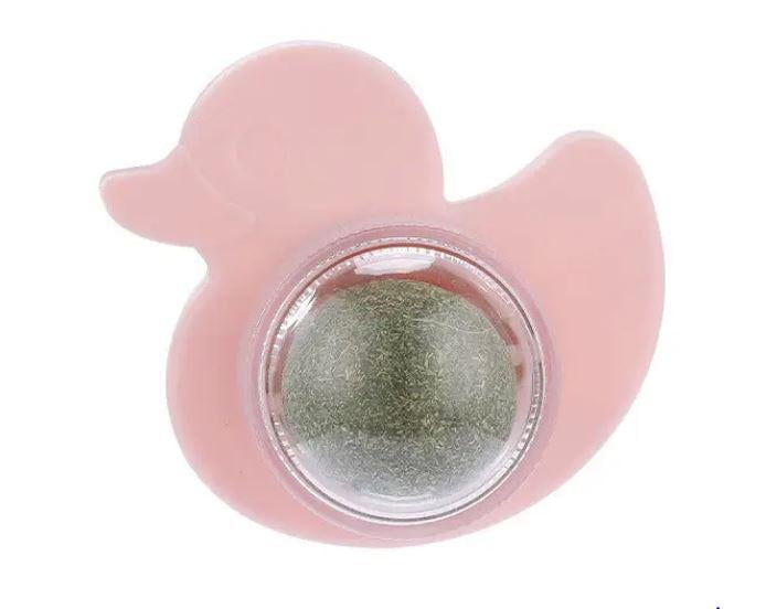 Игрушка шарик для котов Уточка вращающаяся кошачья мята Розовый (3ef5df38) Игрушка шарик для котов Уточка вращающаяся кошачья мята Розовый (3ef5df38)