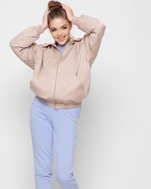 Бомбер X-Woyz LS-8893-10 р. 48 Бежевый - фото 2