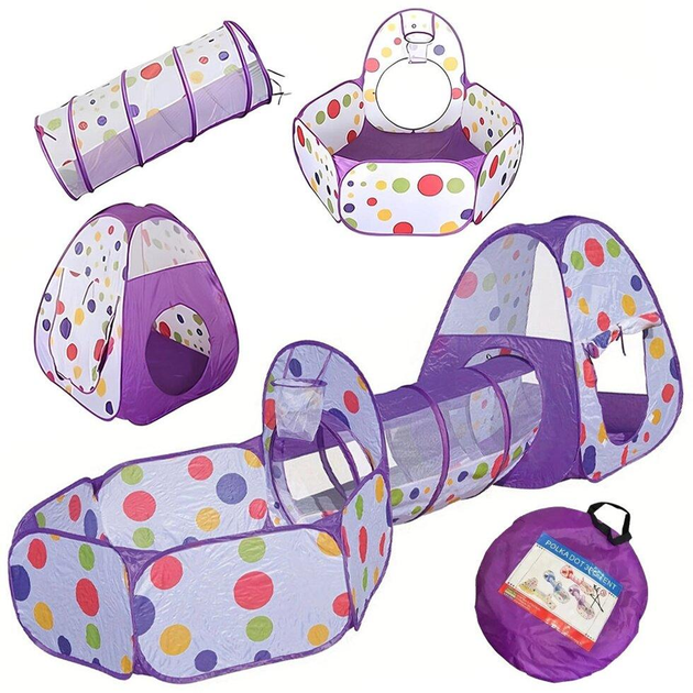 Палатка игровая для детей замок 3в1 - фото 3 Палатка игровая для детей замок 3в1 - фото 3