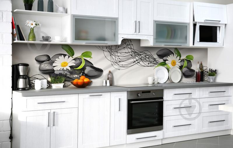 Скинали на кухню Zatarga «Цветочная днк» 600х2500 мм виниловая 3Д наклейка кухонный фартук самоклеящаяся Скинали на кухню Zatarga «Цветочная днк» 600х2500 мм виниловая 3Д наклейка кухонный фартук самоклеящаяся