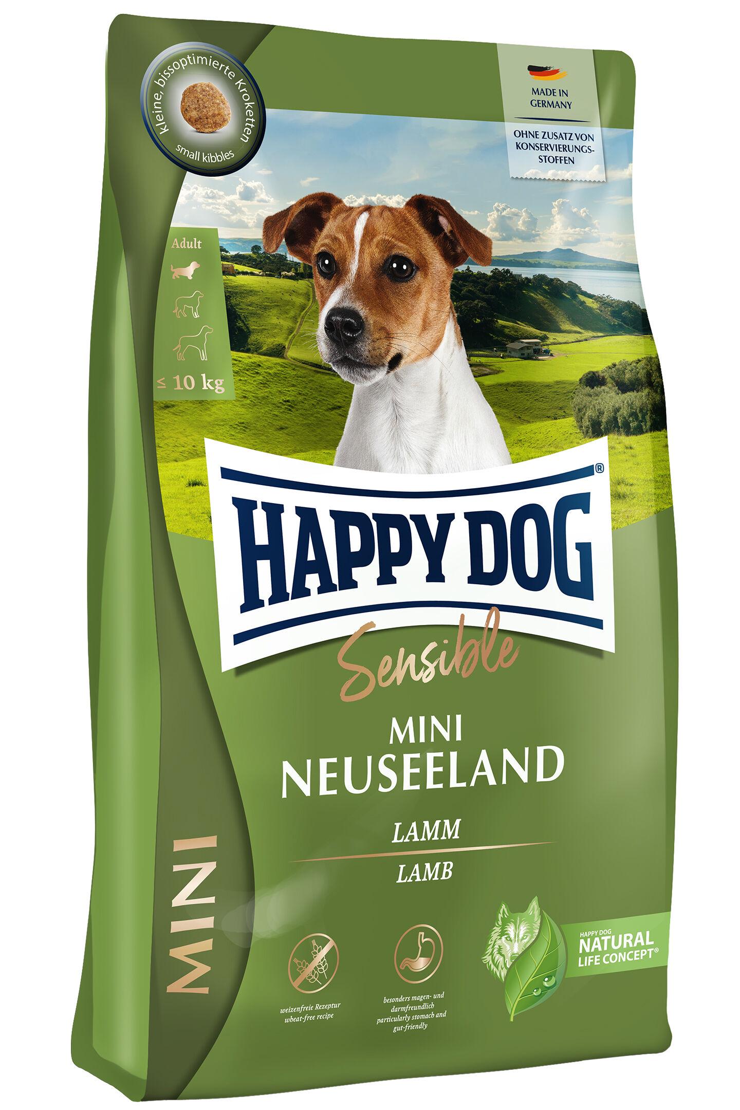 Сухий корм Happy Dog Supreme Mini Neuseeland для собак дрібних порід з м'ясом ягняти та рисом 4 кг (61227)